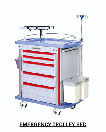 emergency trolley red