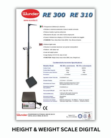 height & weight scale digital